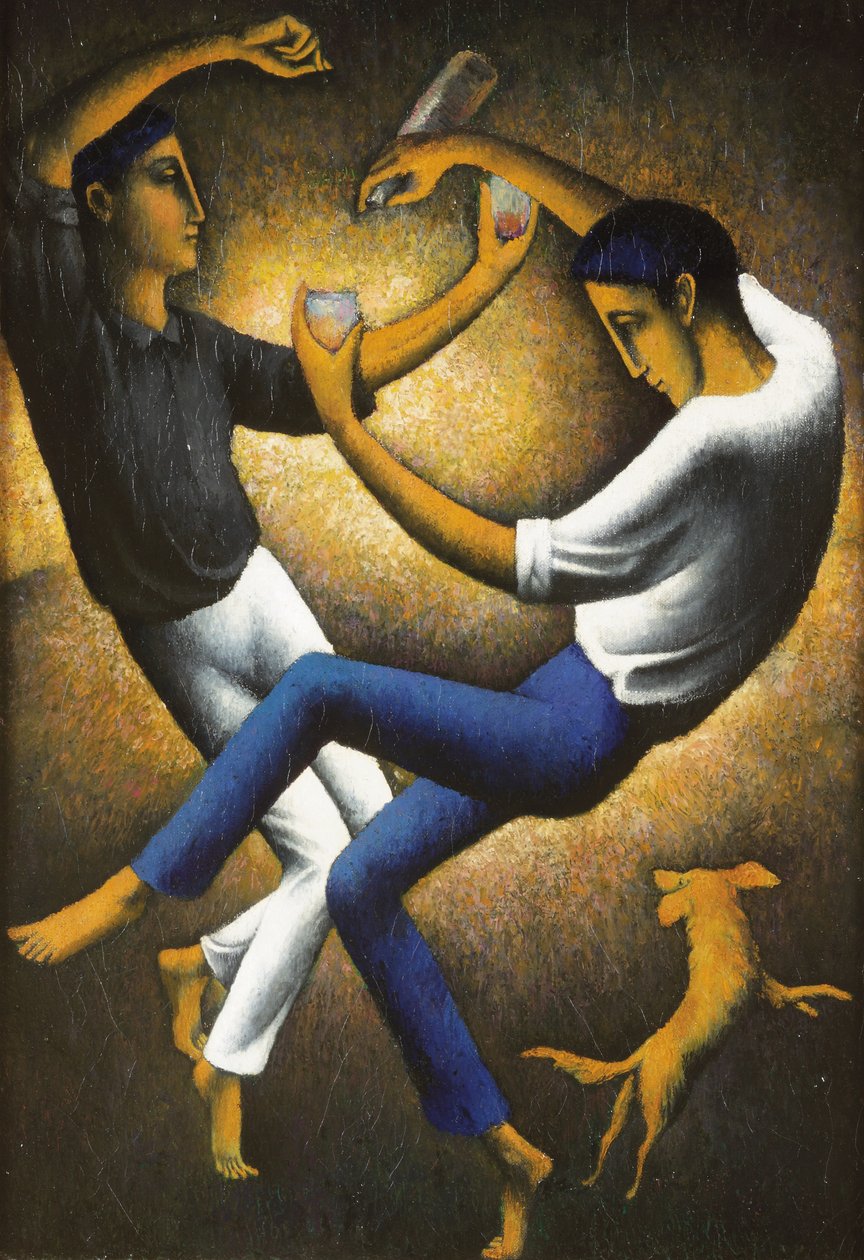 İki Bask, 1912 dolayları (tuval üzerine yağlı boya) by Felix Elie Tobeen