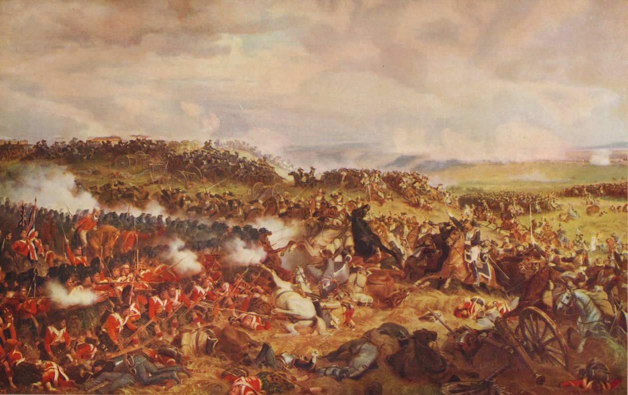 Fransız Süvarilerinin Waterloo'daki Hükmü, 1874, c1915 by Felix Henri Emmanuel Philippoteaux
