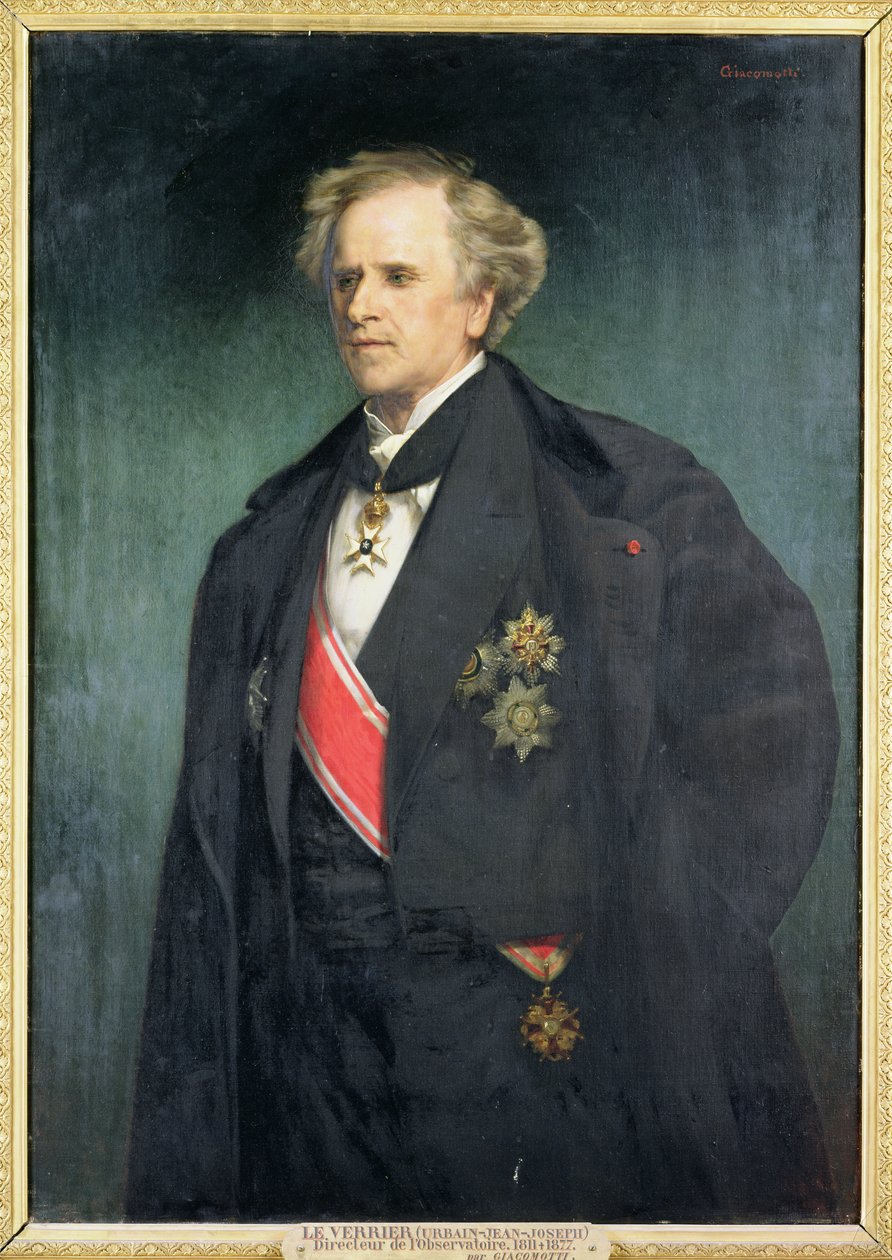 Urbain Le Verrier (1811-77) by Felix Henri Giacomotti