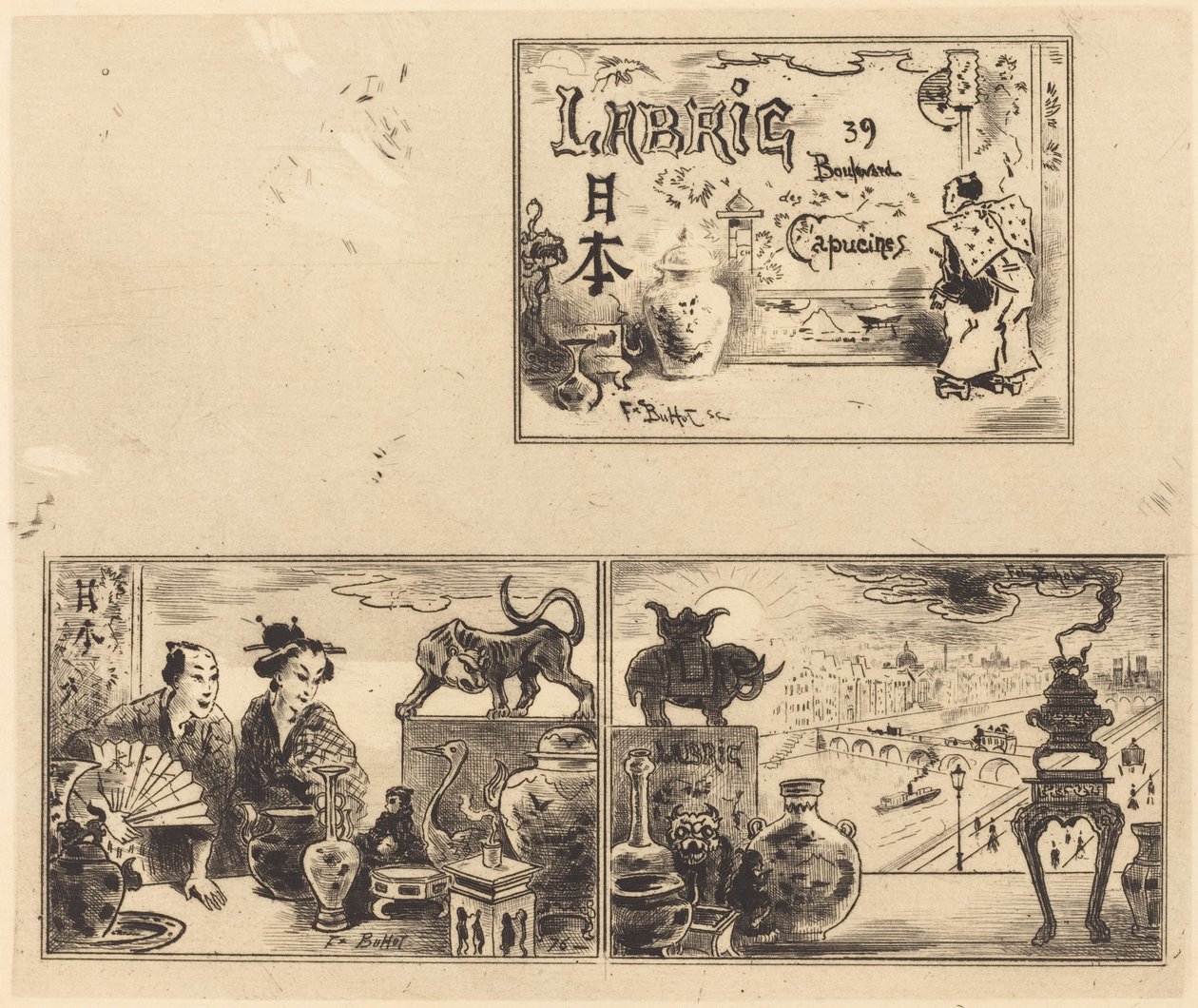 laboratuvar adresi by Felix Hilaire Buhot