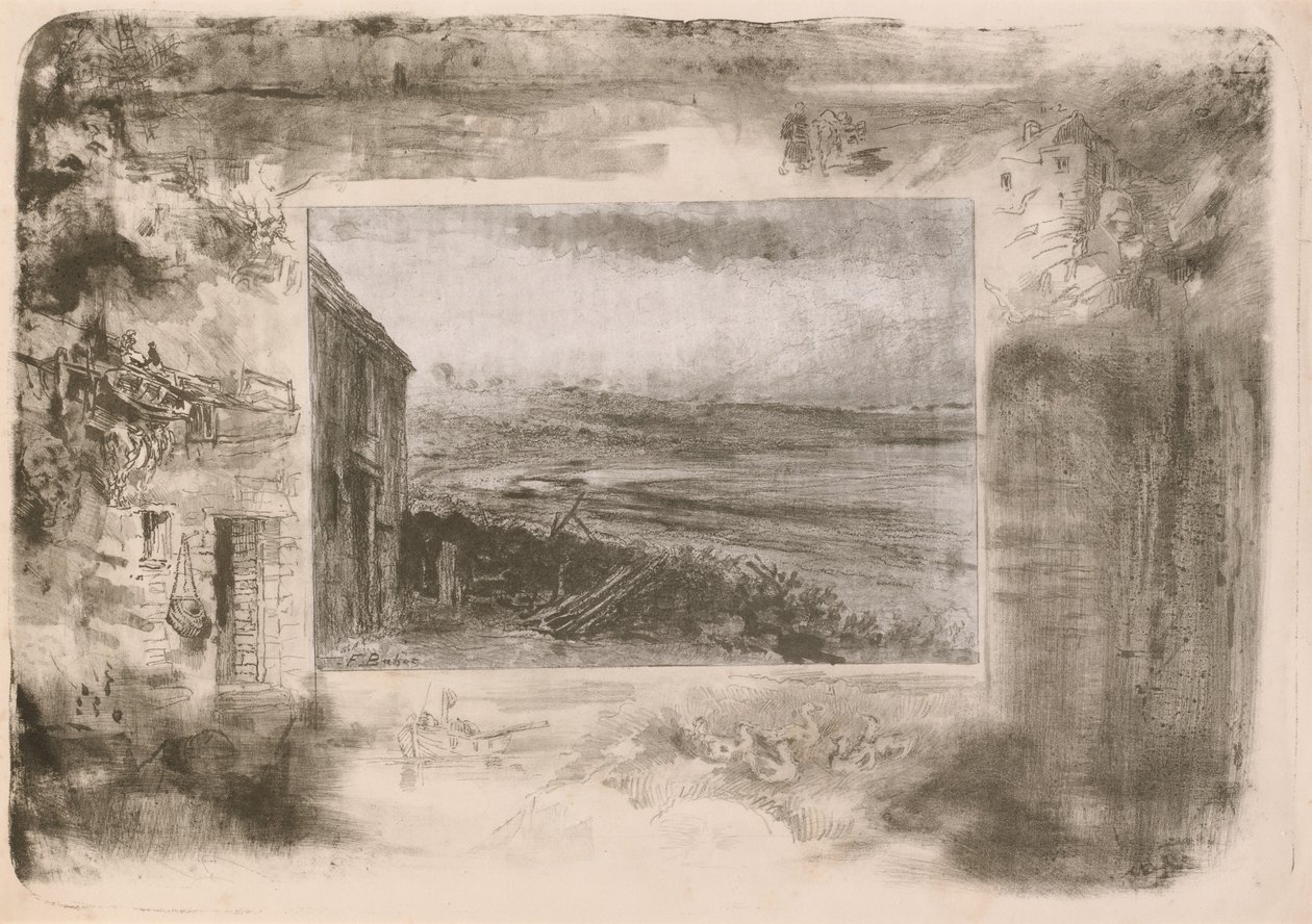 Balıkçı Kulübesi by Felix Hilaire Buhot