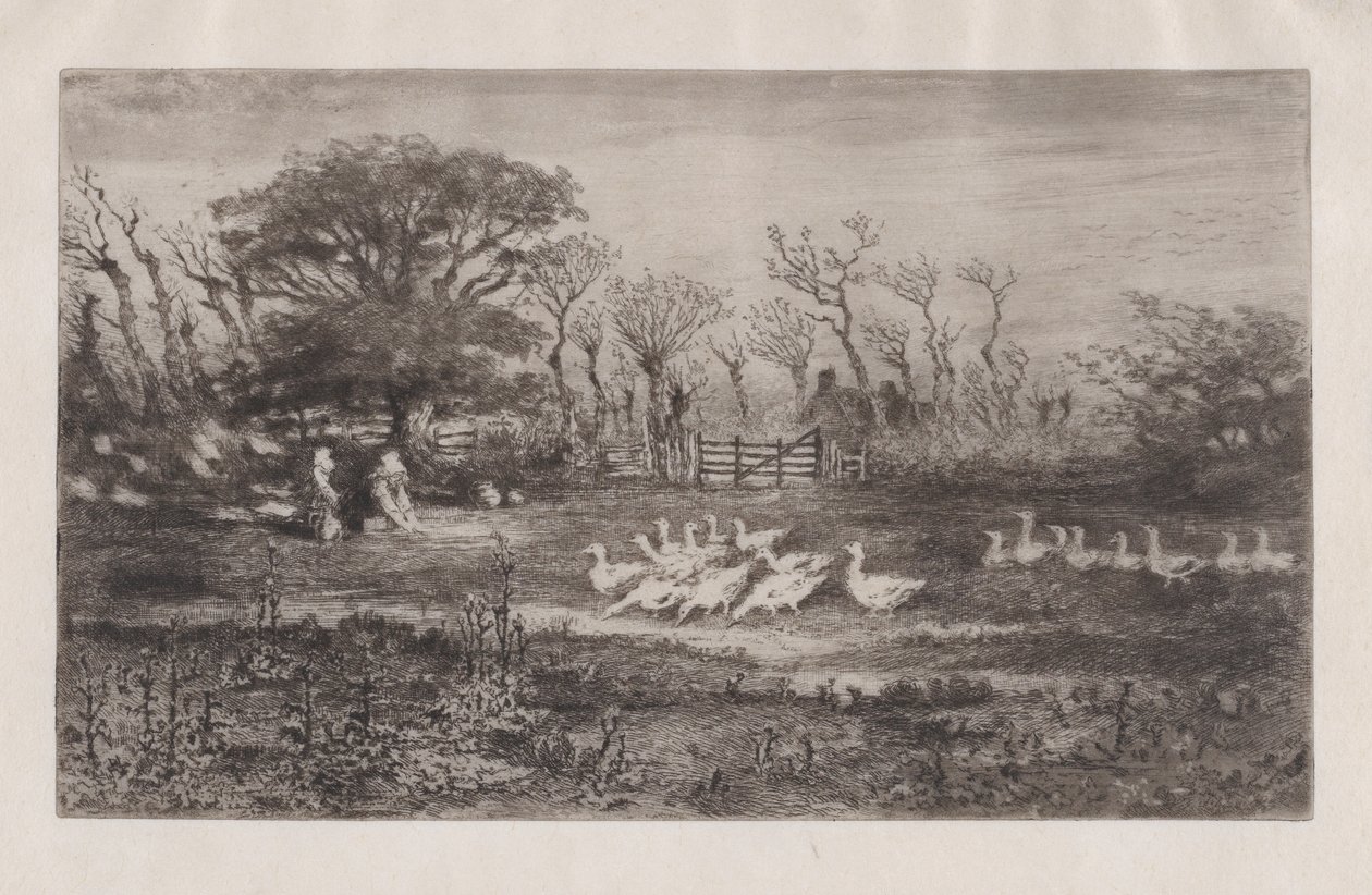 Kazlar, 1860-98. by Felix Hilaire Buhot