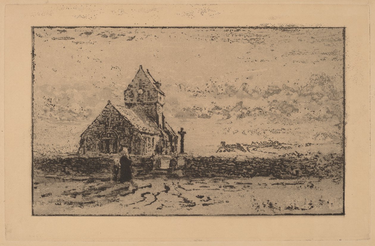 Jobourg Kilisesi by Felix Hilaire Buhot