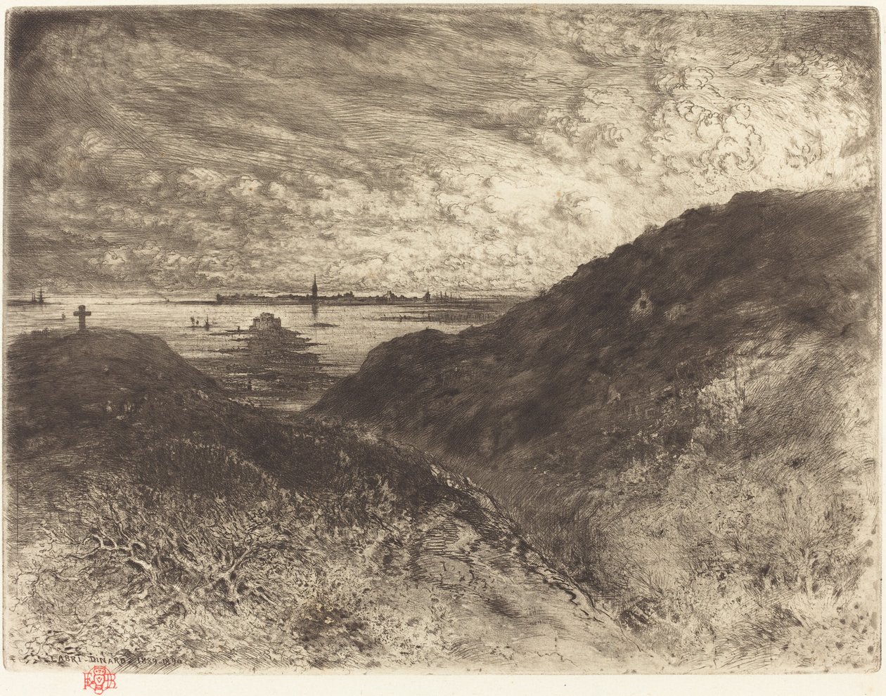 Uçurum: Saint-Malo Körfezi by Felix Hilaire Buhot