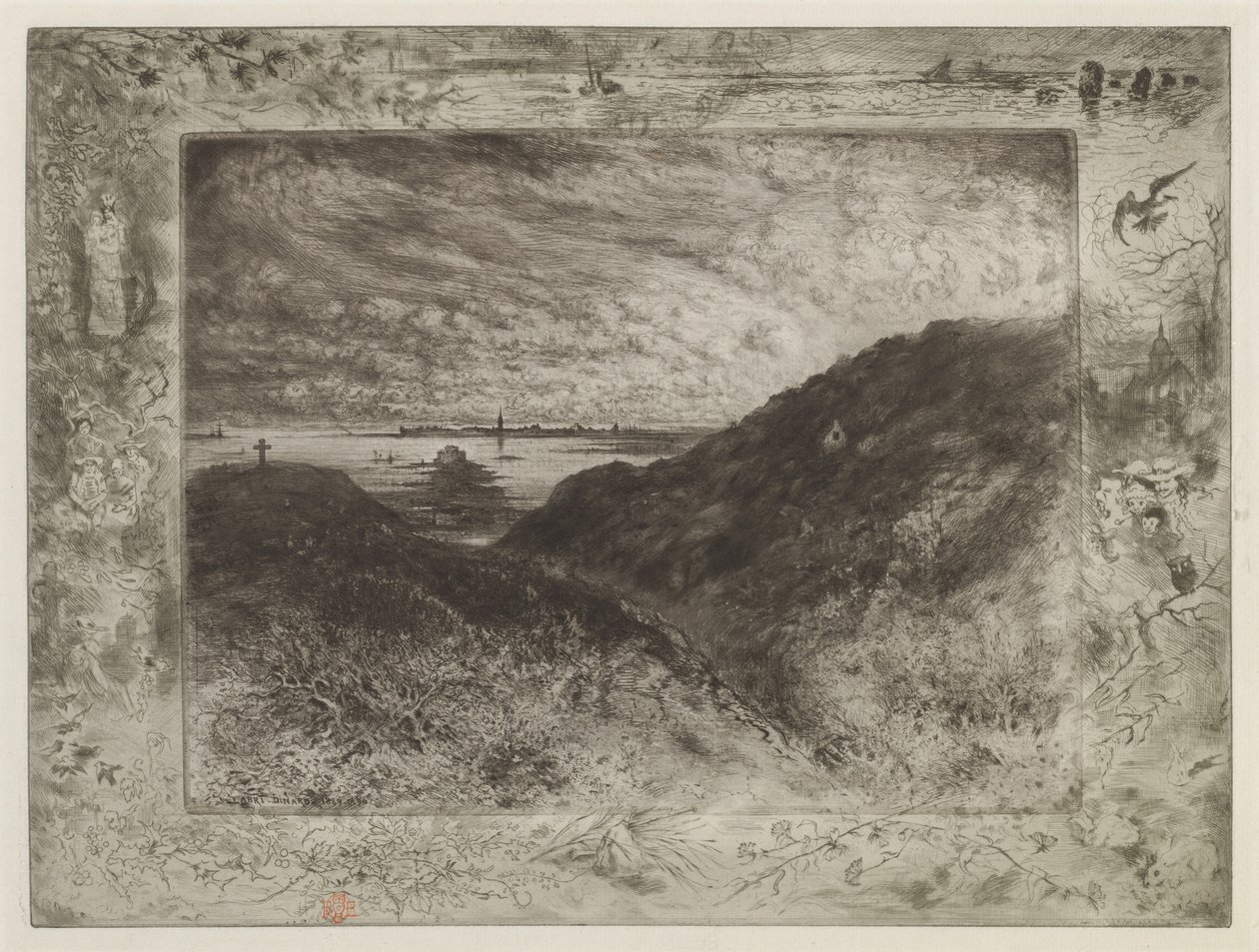 Uçurum: Saint-Malo Körfezi Uçurum: Saint-Malo Körfezi, 18861890. by Felix Hilaire Buhot