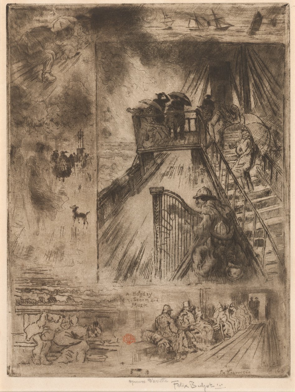 Geçit Geçit, 1879-1885. by Felix Hilaire Buhot