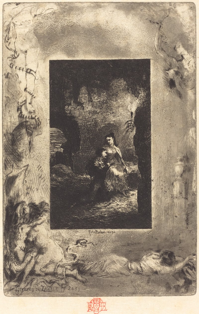 şeytanın mezarı by Felix Hilaire Buhot