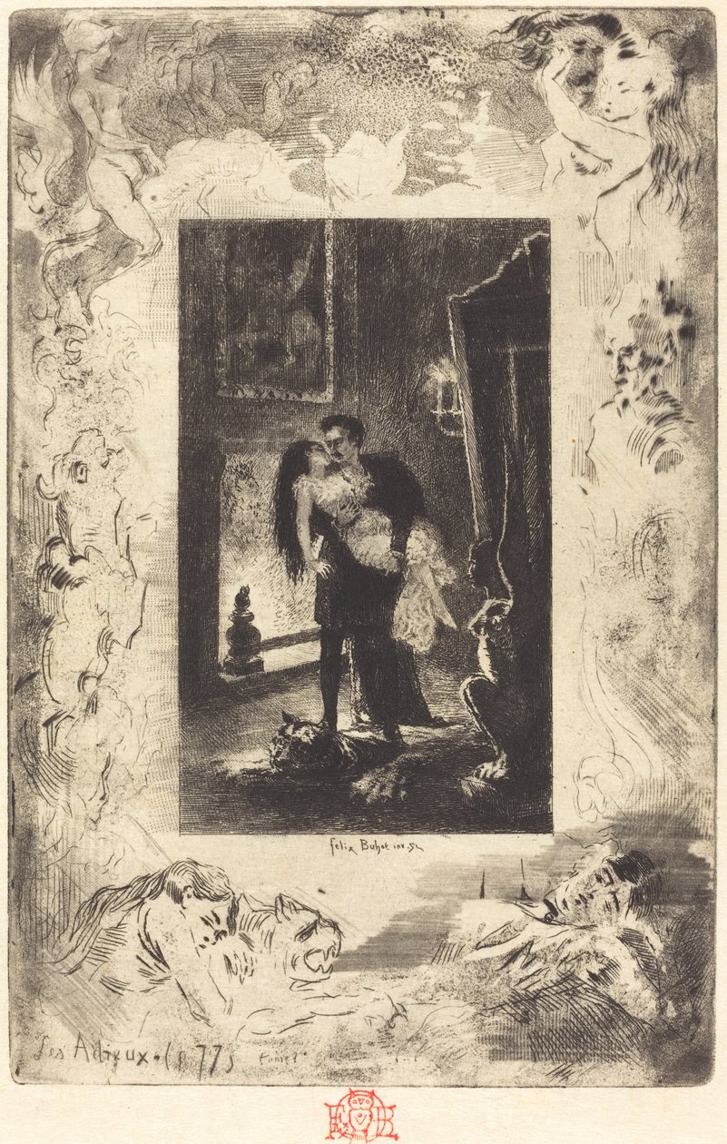 Vedalar (Ayrılık) by Felix Hilaire Buhot