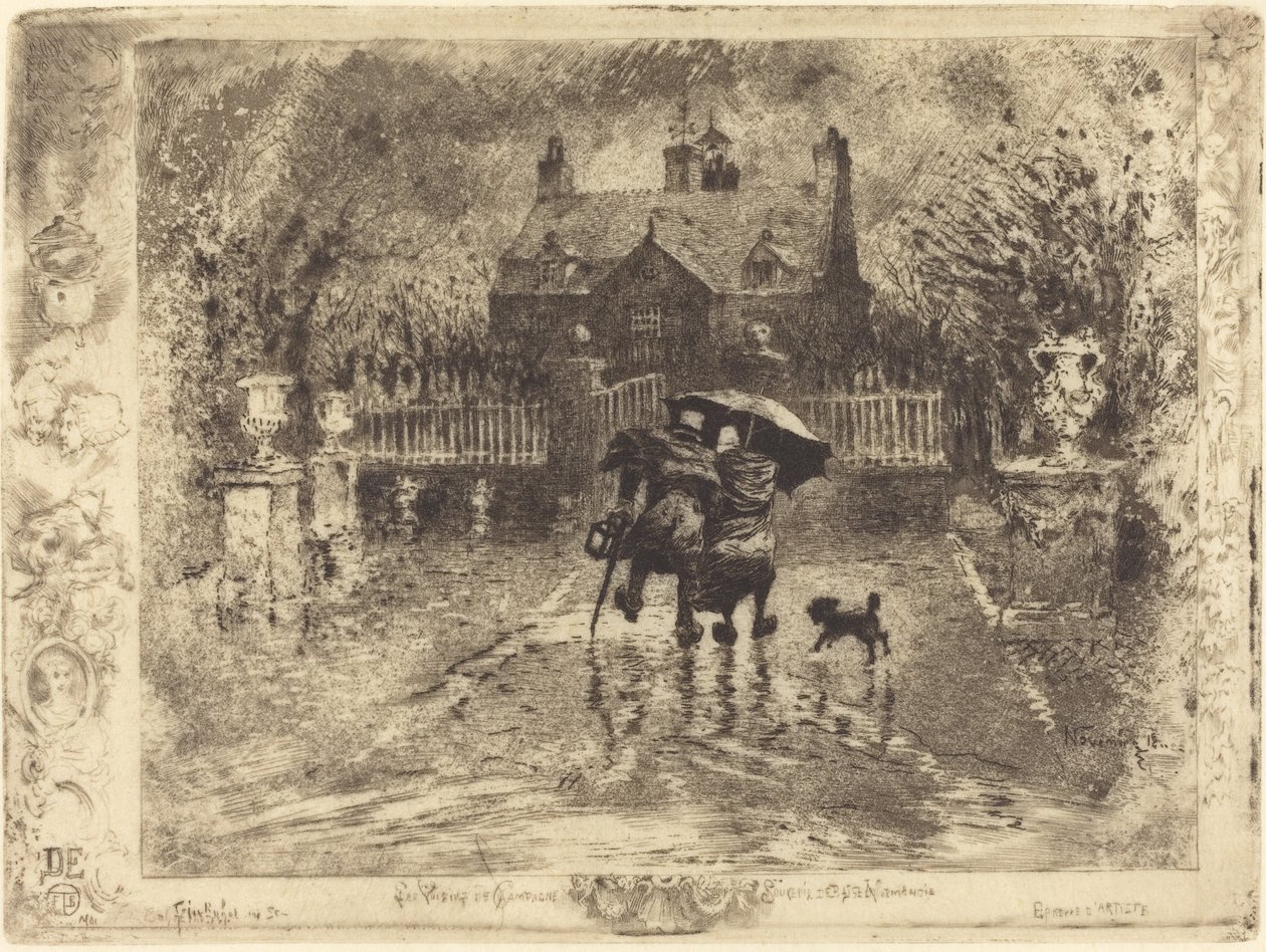 Ülke Komşuları by Felix Hilaire Buhot