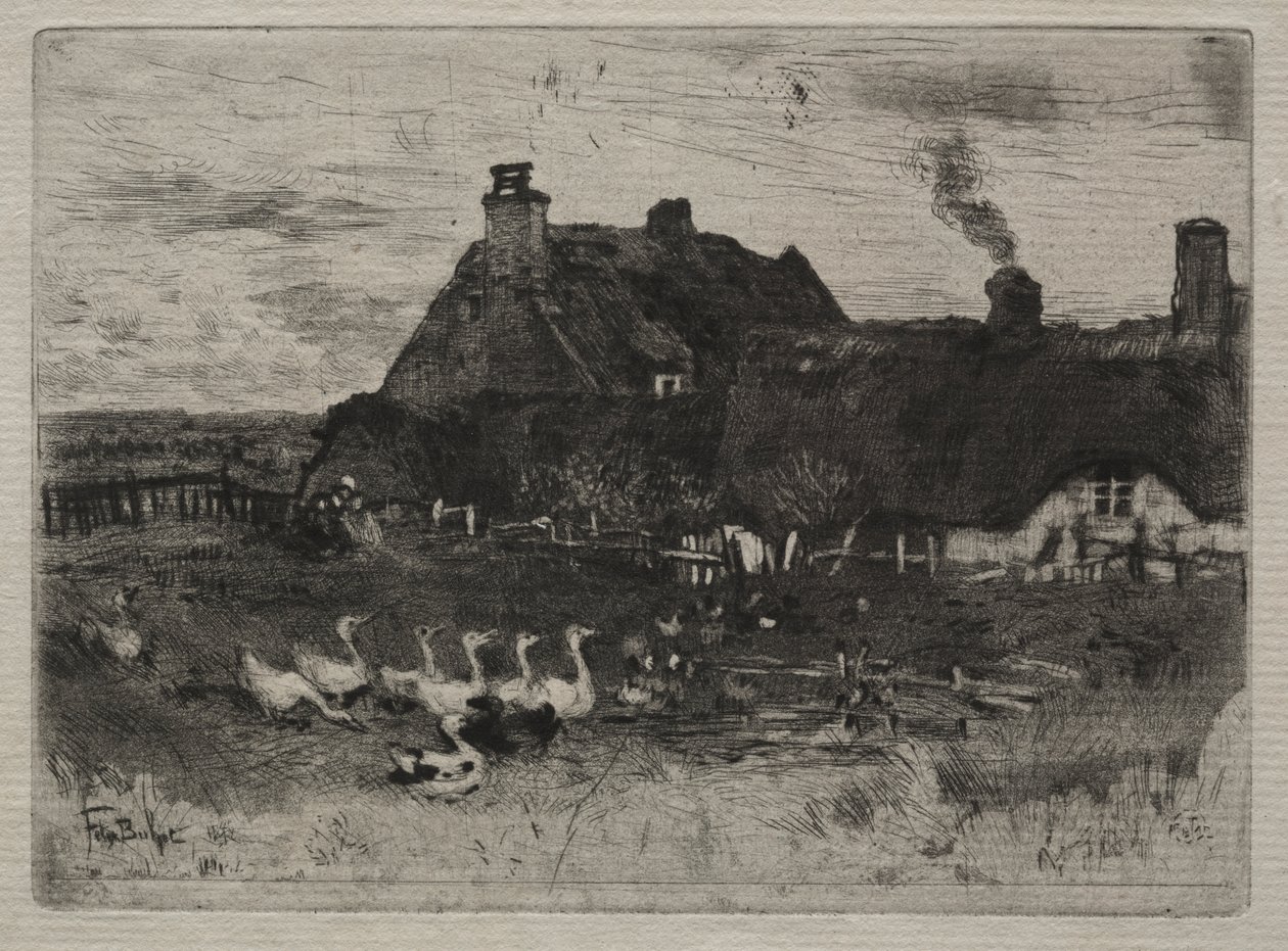 Sazdan Kulübeler by Felix Hilaire Buhot