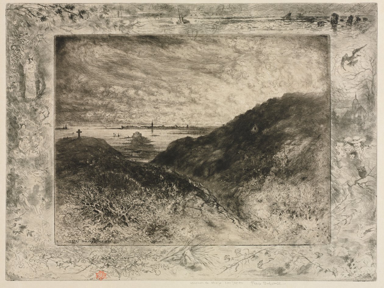 Uçurum: Saint-Malo Körfezi by Felix Hilaire Buhot
