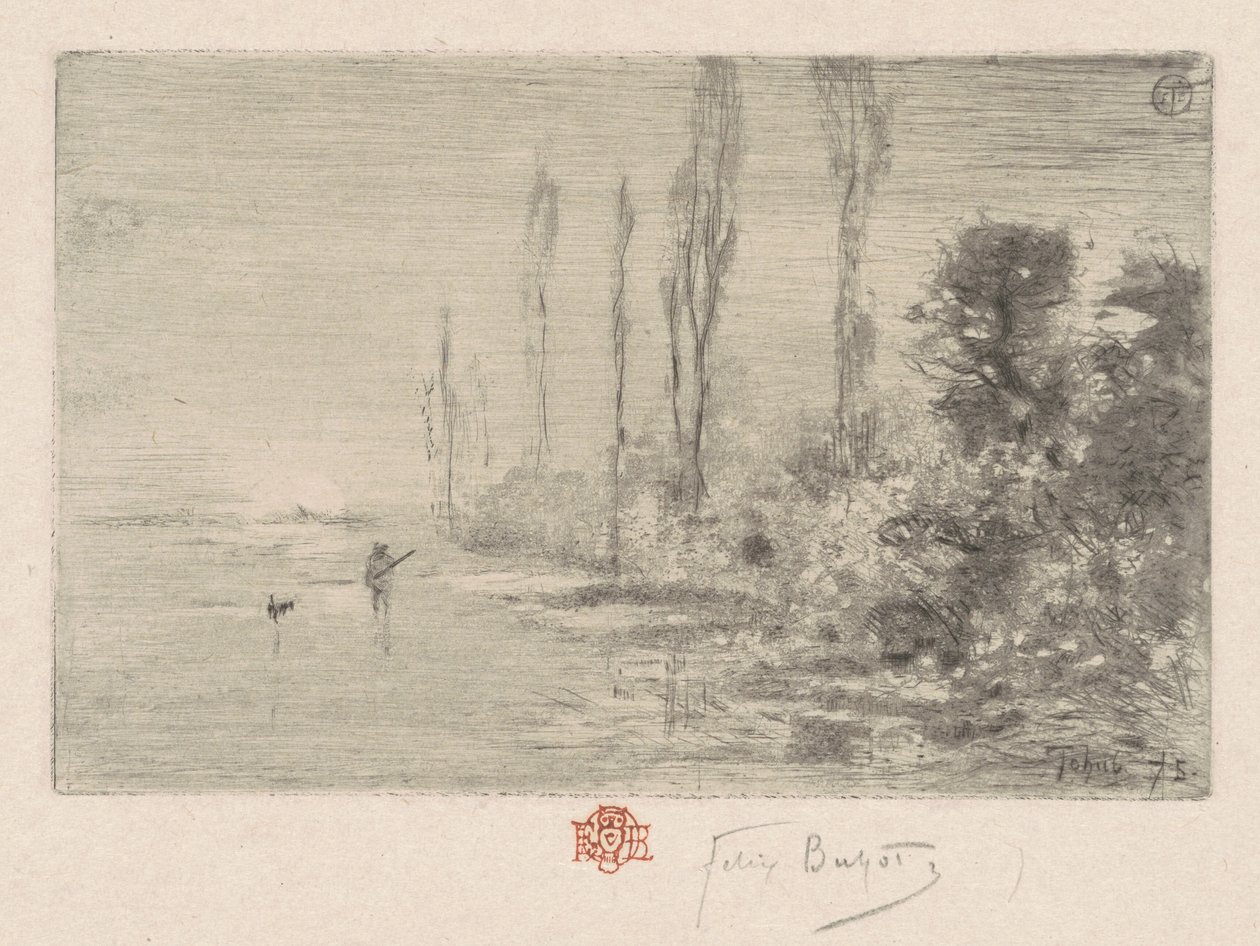 Bir Sonbahar Sabahı (Sonbahar Öğleden Sonrası) by Felix Hilaire Buhot