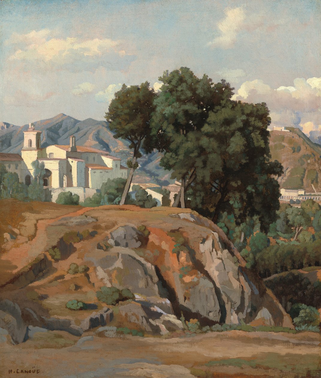 La Cava'nın görünümü, 1840 dolayları (tuval üzerine yağlı boya) by Felix Hippolyte Lanoue