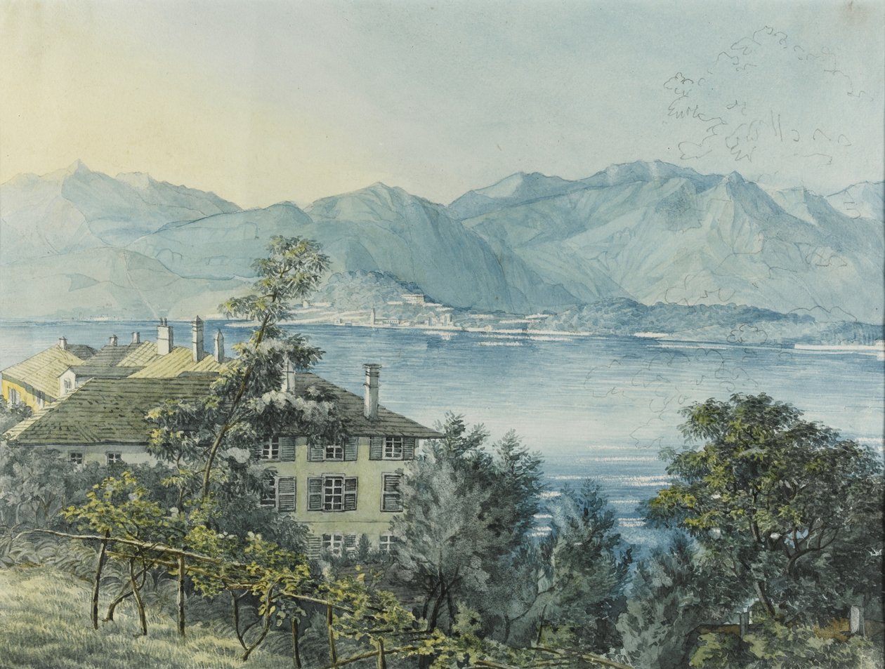 Cadenabbia, Como Gölü, 1837 by Felix Mendelssohn Bartholdy