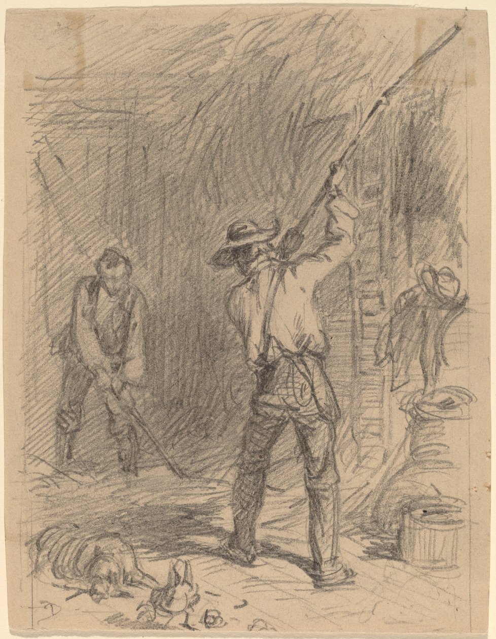 adam sallıyor by Felix Octavius Carr Darley