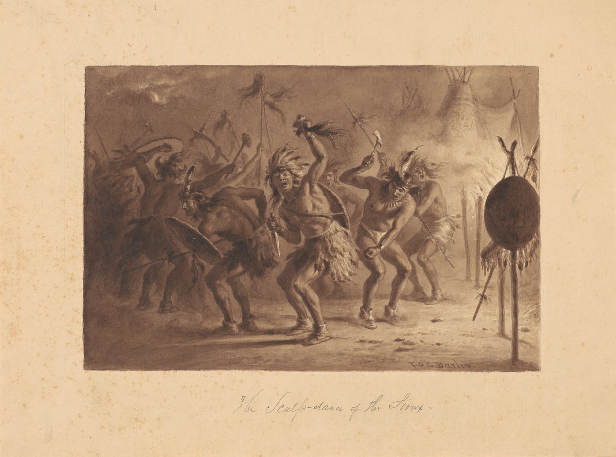 Siyuların Saç Derisi Dansı by Felix Octavius Carr Darley
