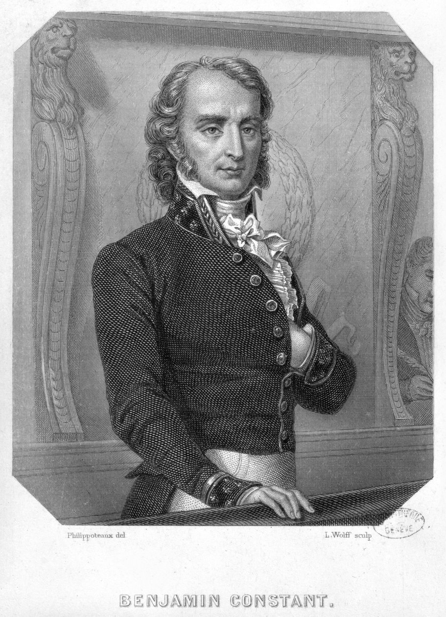 Henri Benjamin Constant de Rebecque (1767-1830) at the Tribune   by Felix Philippoteaux