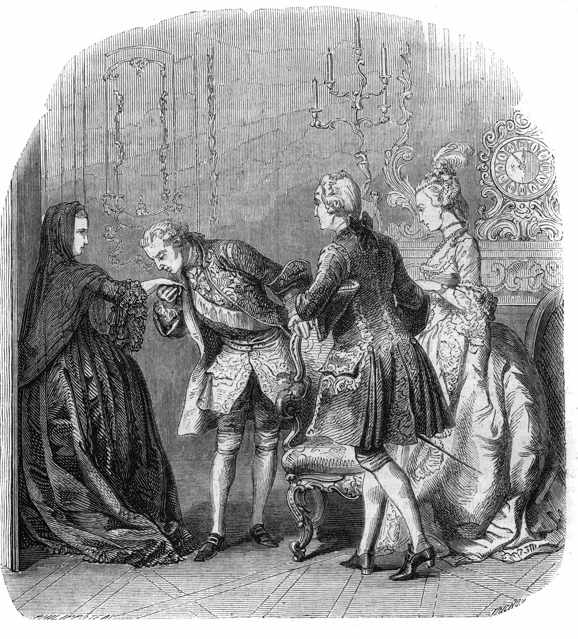 Louis XV (1710-1774), Marquis de Richelieu ve Melle Lange