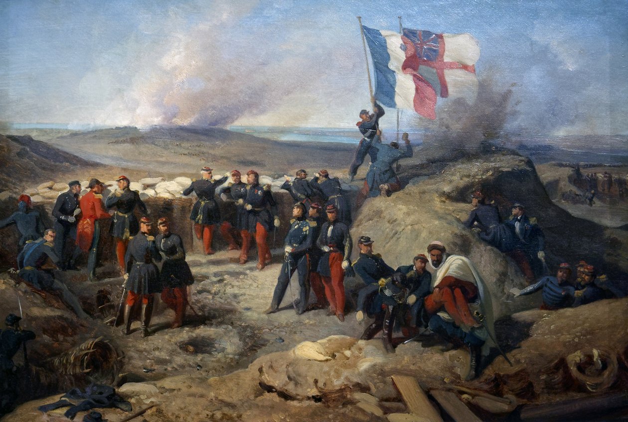 Mareşal Aimable Pelissier ve ekibi, 8 Eylül 1855, 1856-71 dolaylarında Sivastopol