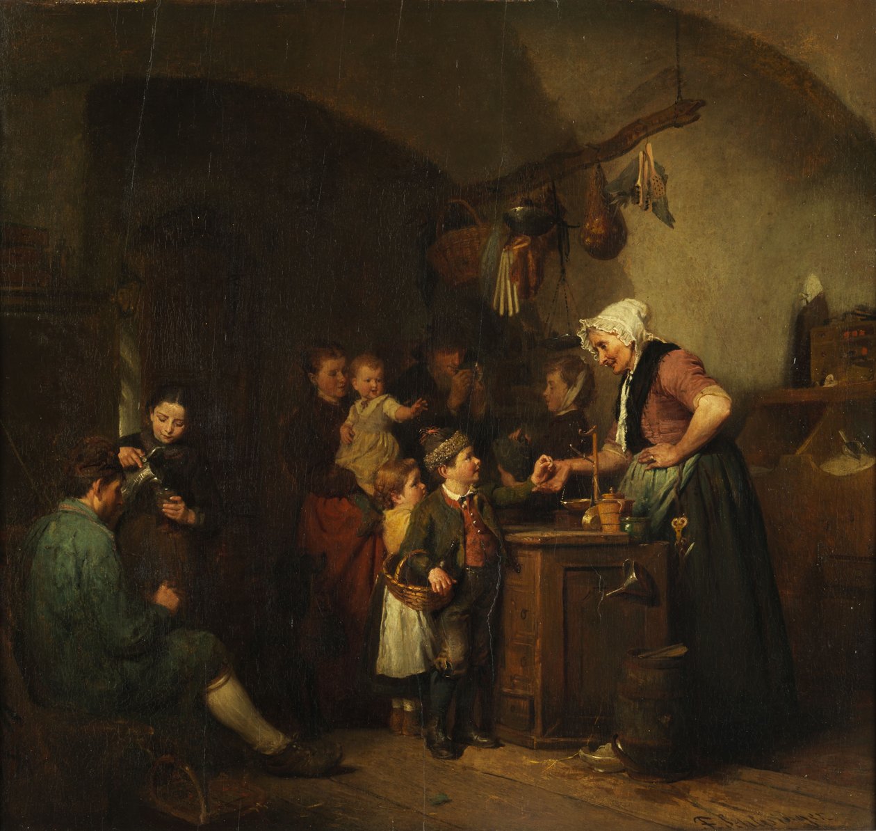Köy dükkanının içinde by Felix Schlesinger
