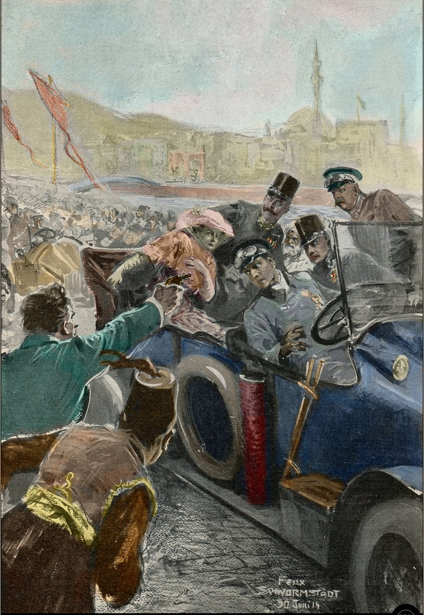 Avusturya Arşidükü Franz Ferdinand (1863-1914) ve eşi Sophie