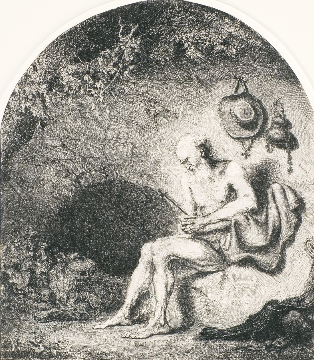 ಸೇಂಟ್ ಜೆರೋಮ್, 1644 ಟರ್ಕ್ by Ferdinand Bol