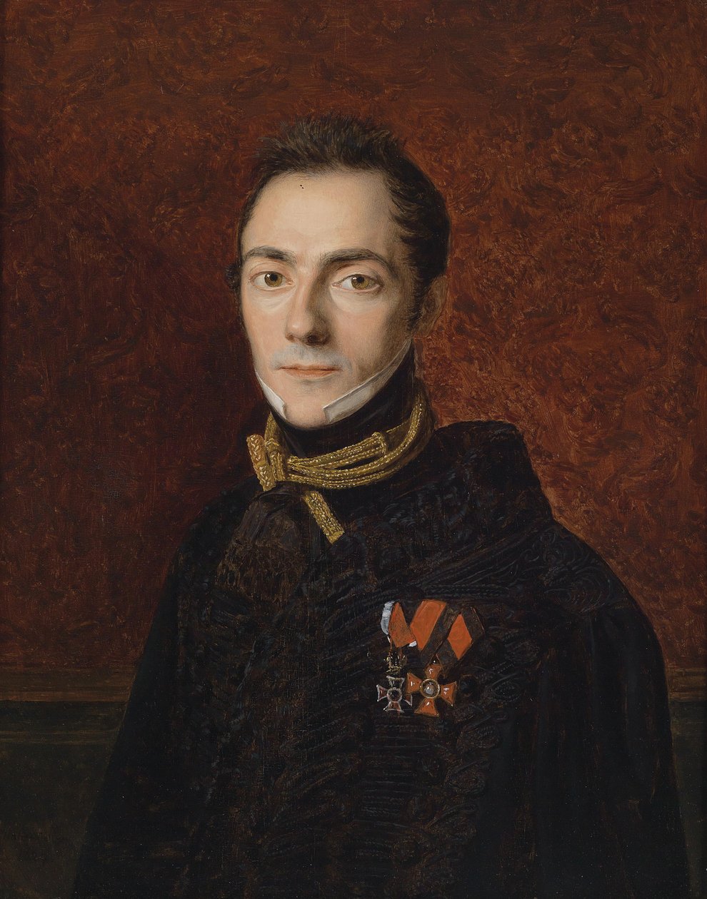Bir Kontun Portresi by Ferdinand Georg Waldmuller