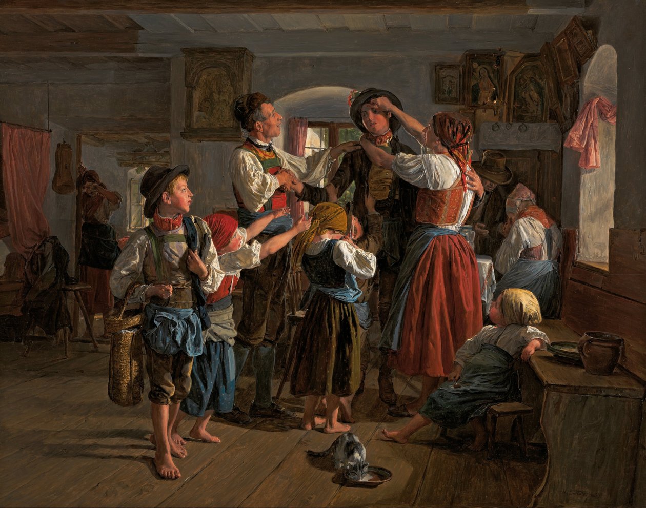 Asker vedası by Ferdinand Georg Waldmuller