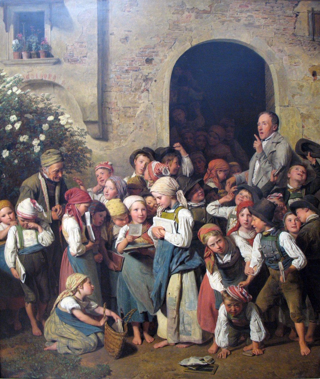 Okuldan sonra by Ferdinand Georg Waldmuller