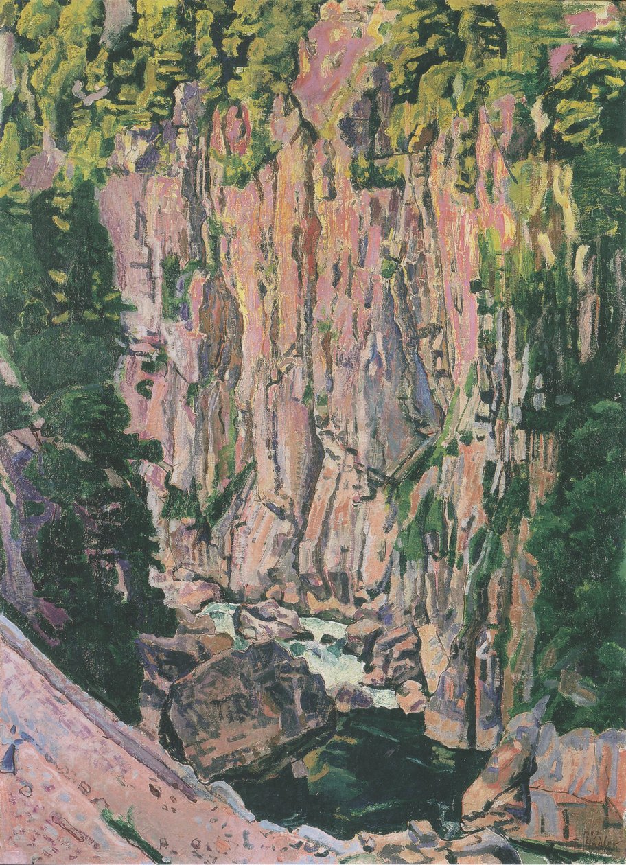 Aareschlucht by Ferdinand Hodler