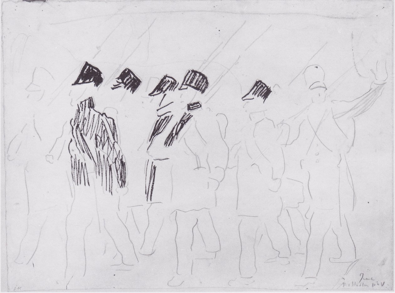 giden askerler 2 by Ferdinand Hodler