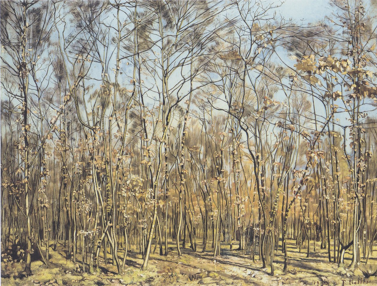kayın ormanı by Ferdinand Hodler