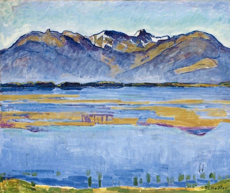 Montana gölü by Ferdinand Hodler
