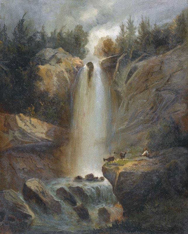 üst Reichenbachfall by Ferdinand Hodler