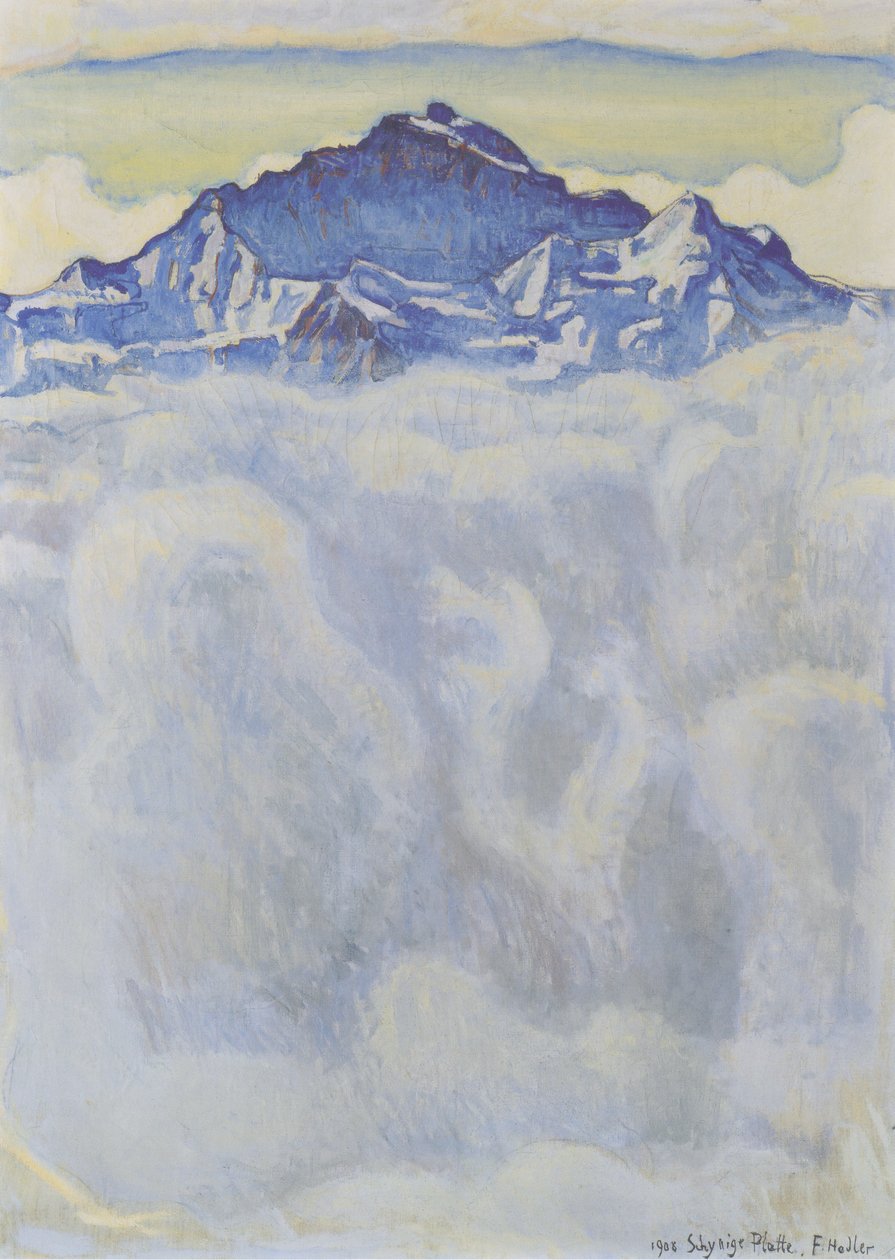 Sis denizinin üstündeki bakire by Ferdinand Hodler
