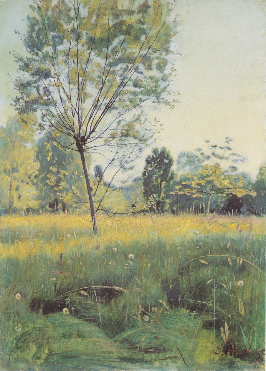 Altın taşkın yatağı by Ferdinand Hodler