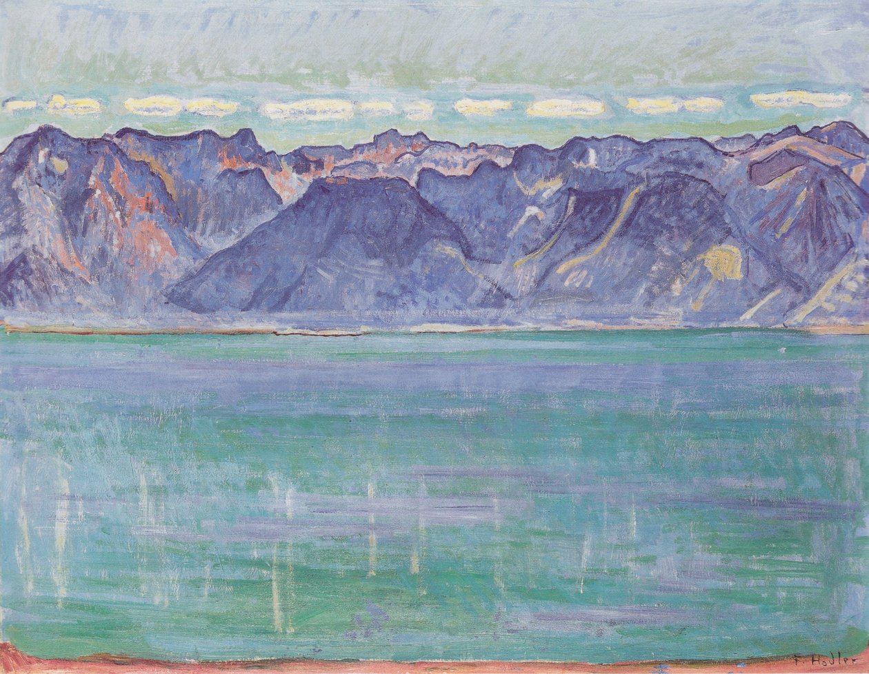 Savoy Dağları manzaralı Cenevre Gölü by Ferdinand Hodler