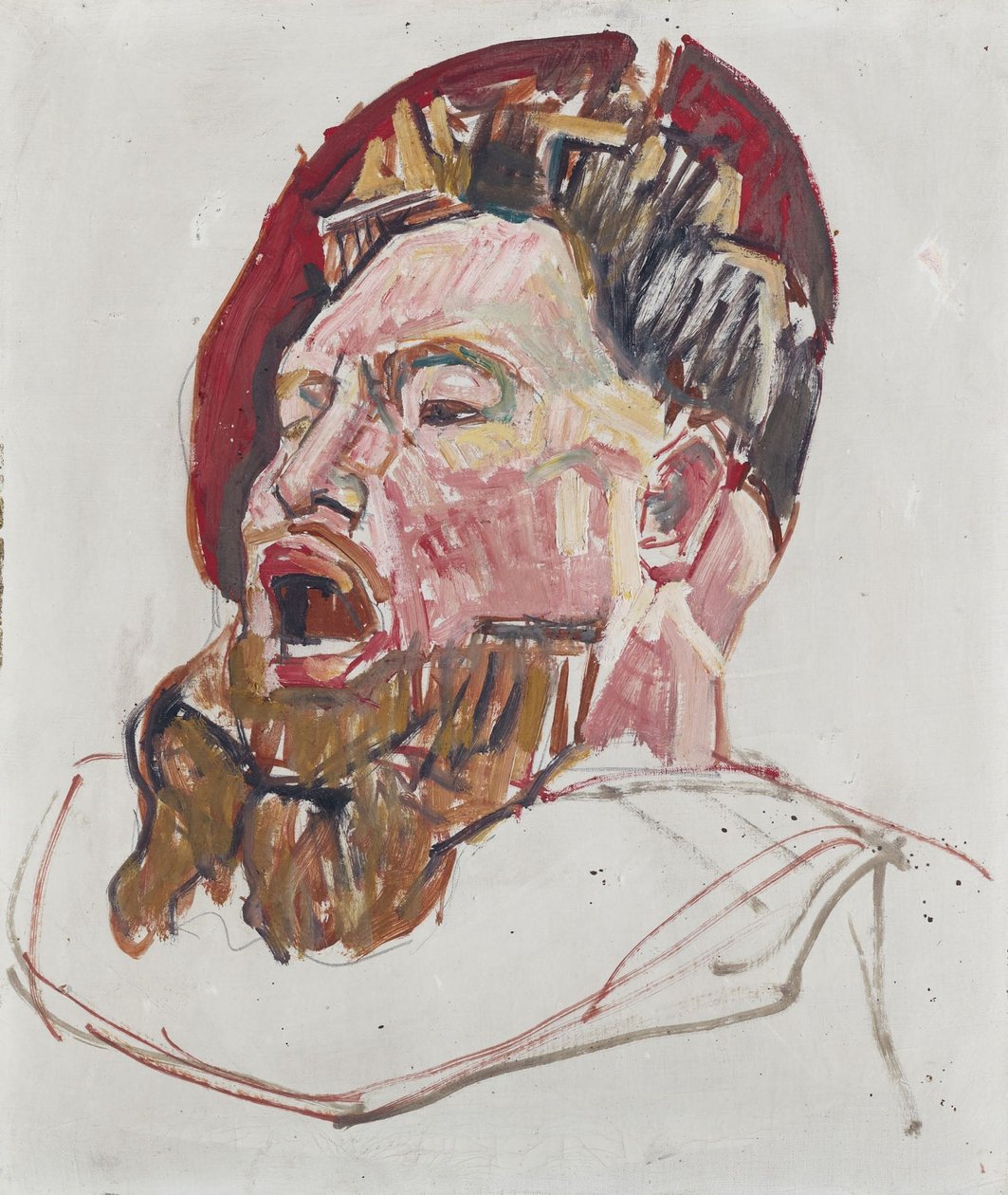 Bir Landsknecht Başkanı by Ferdinand Hodler