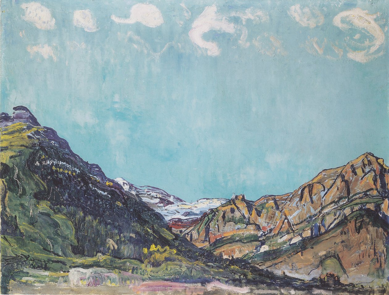Champéry yakınlarındaki manzara by Ferdinand Hodler