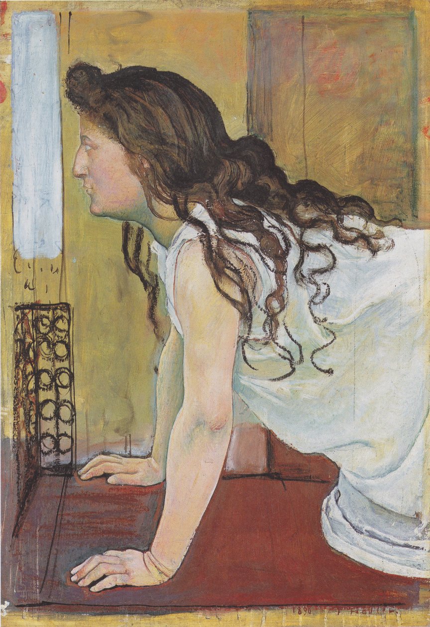 penceredeki kız by Ferdinand Hodler