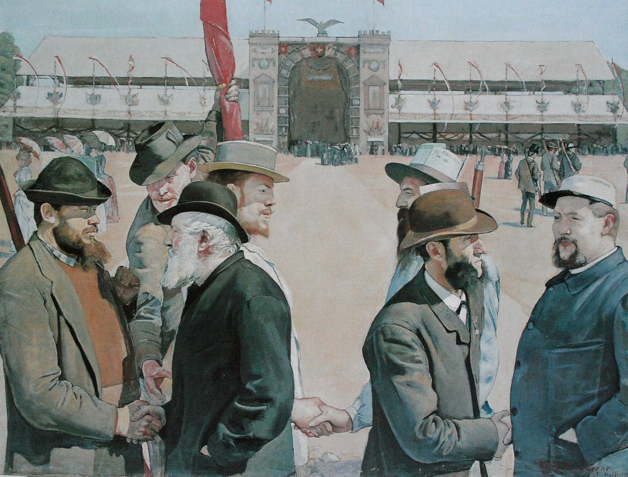 Modern Rütlü by Ferdinand Hodler