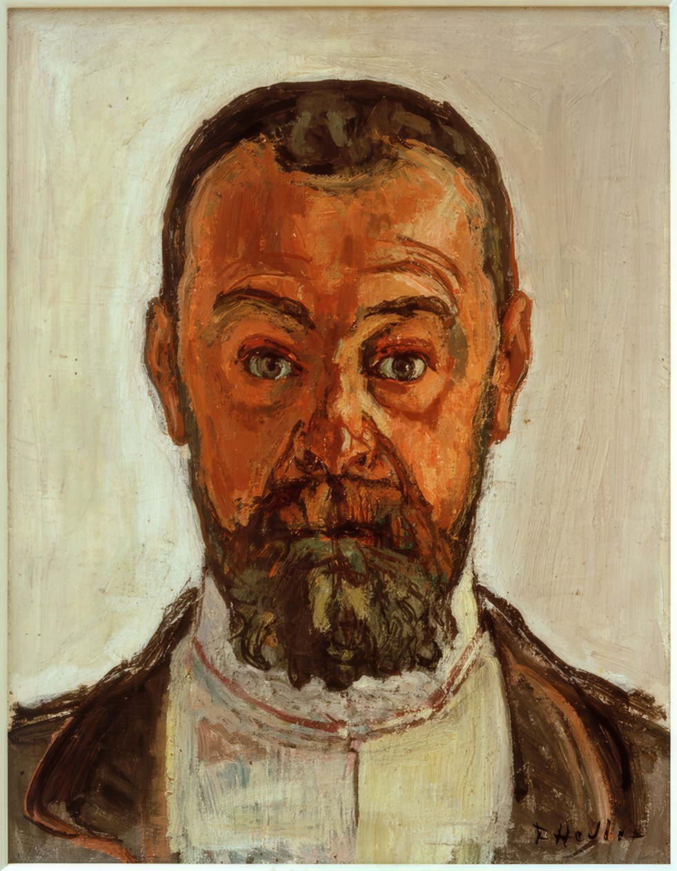 Geniş Gözlü Otoportre II by Ferdinand Hodler