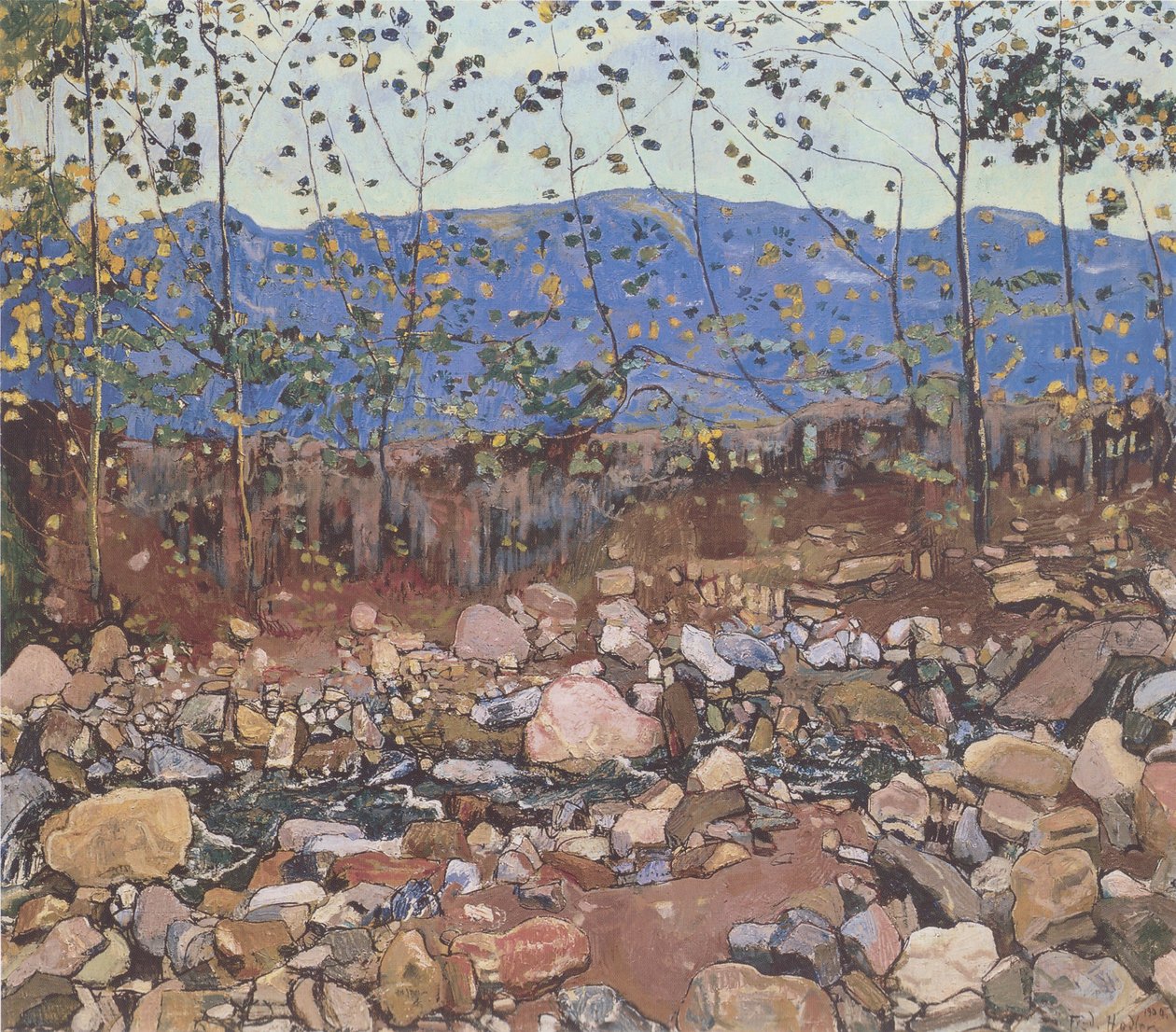 Leissigen yakınlarındaki Waldbach by Ferdinand Hodler
