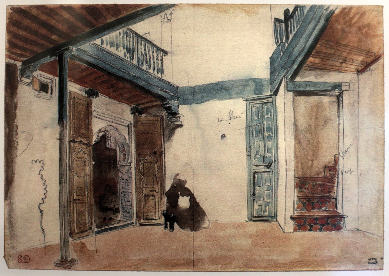 Fas by Ferdinand Victor Eugene Delacroix