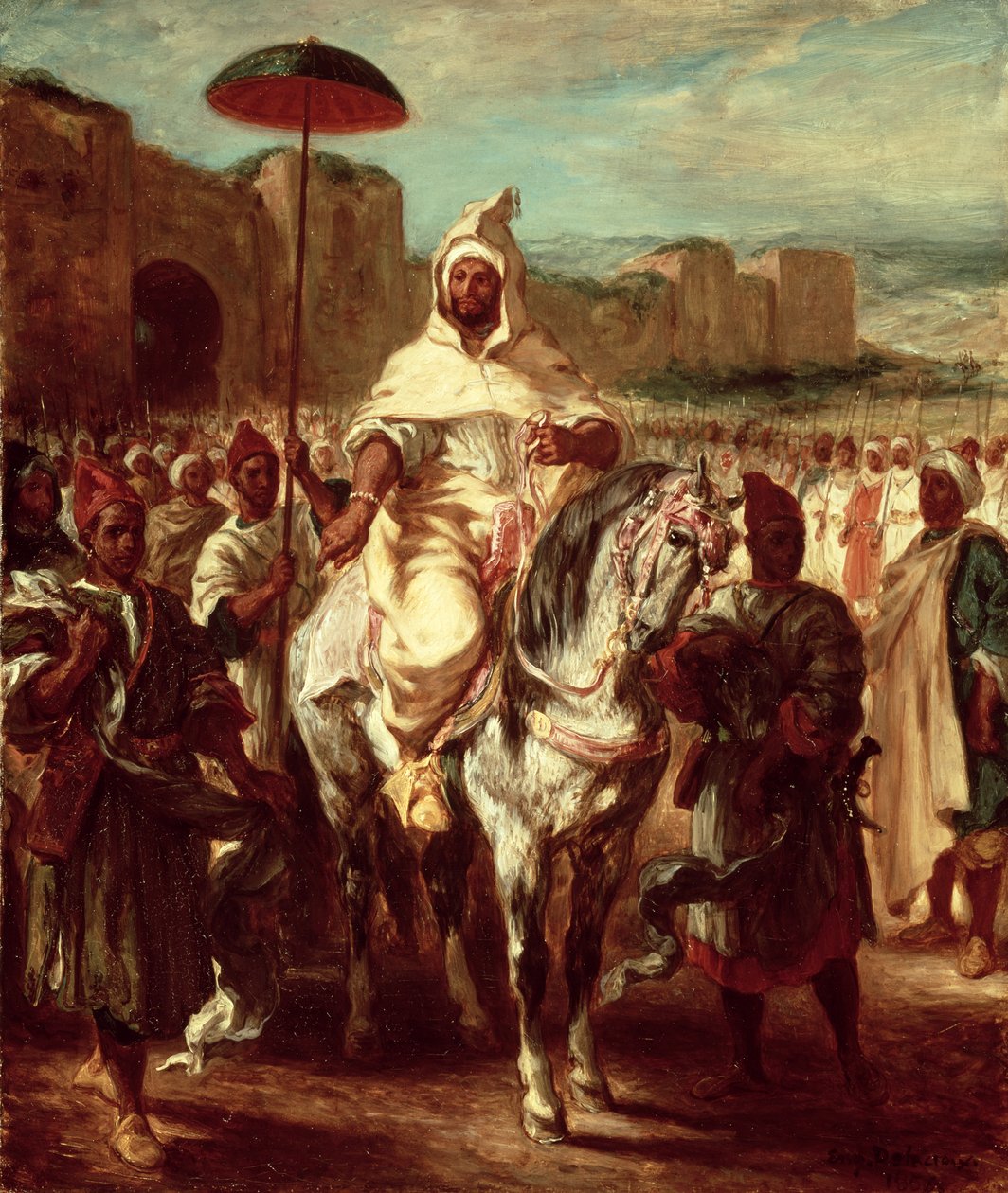 Abd Errahma, Fas Sultanı, 1845 by Ferdinand Victor Eugene Delacroix