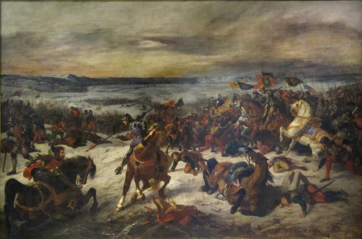 Nancy Savaşı by Ferdinand Victor Eugene Delacroix