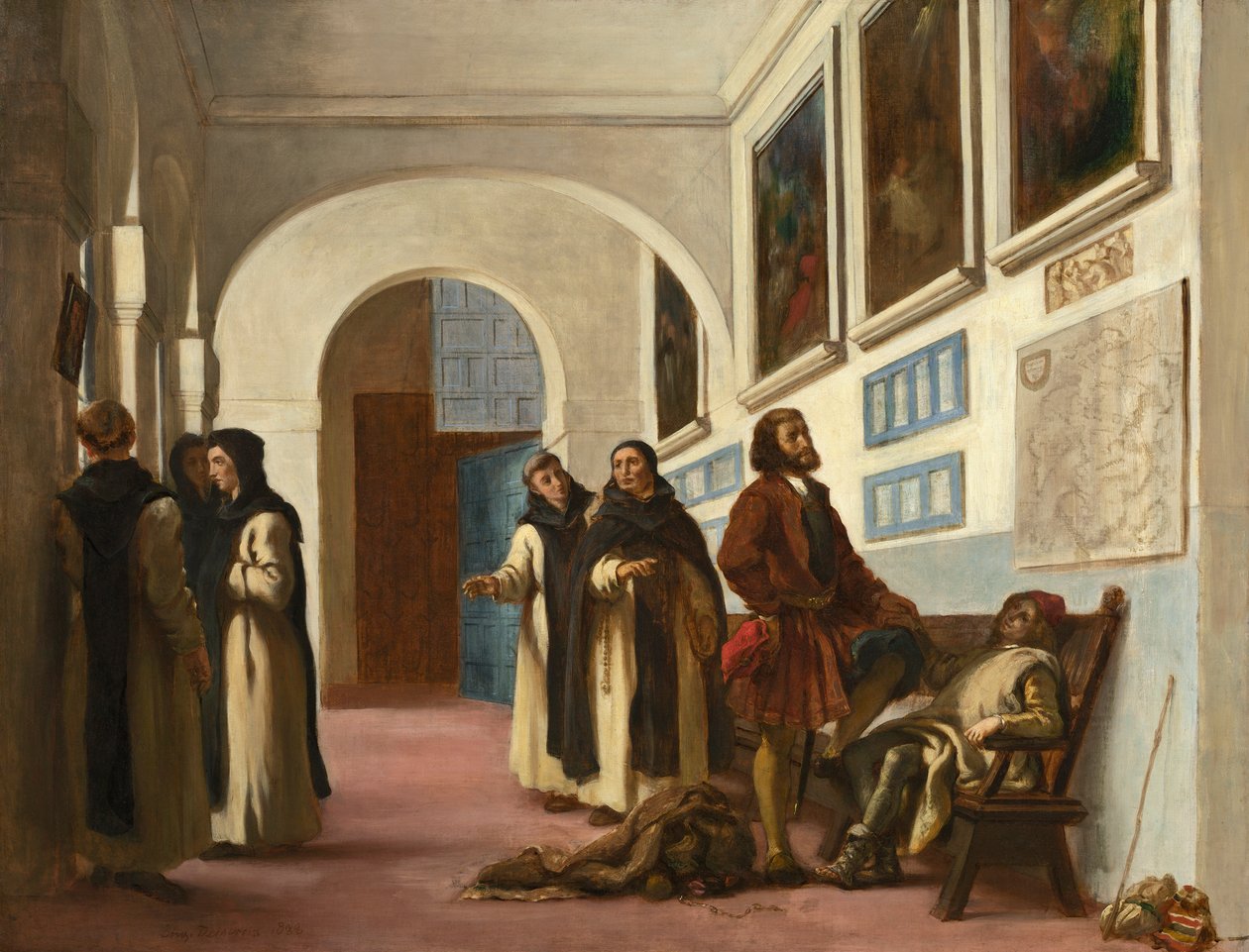 Kolomb ve Oğlu by Ferdinand Victor Eugene Delacroix