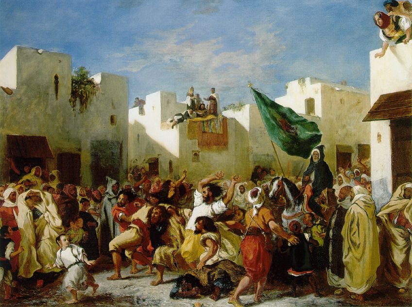 Tanca fanatiği by Ferdinand Victor Eugene Delacroix