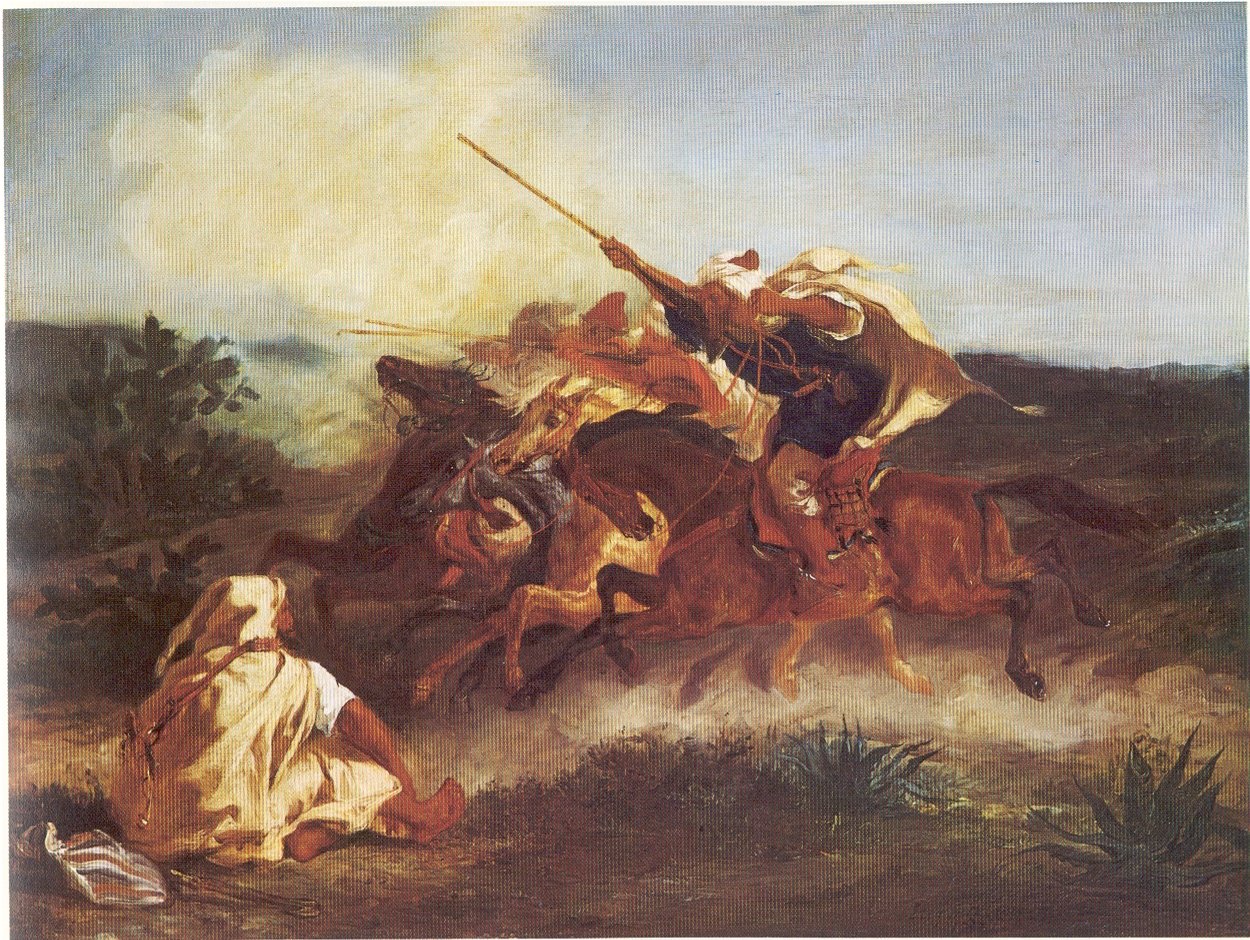 Arap fantezi by Ferdinand Victor Eugene Delacroix