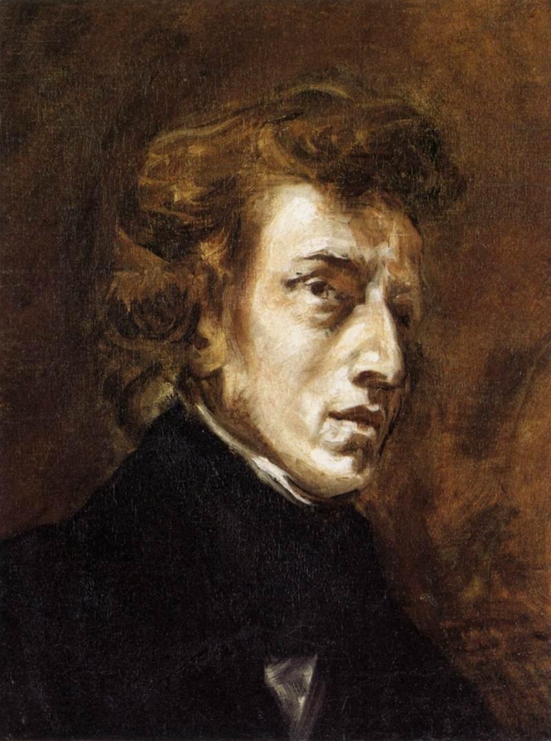 Frederic Chopin by Ferdinand Victor Eugene Delacroix